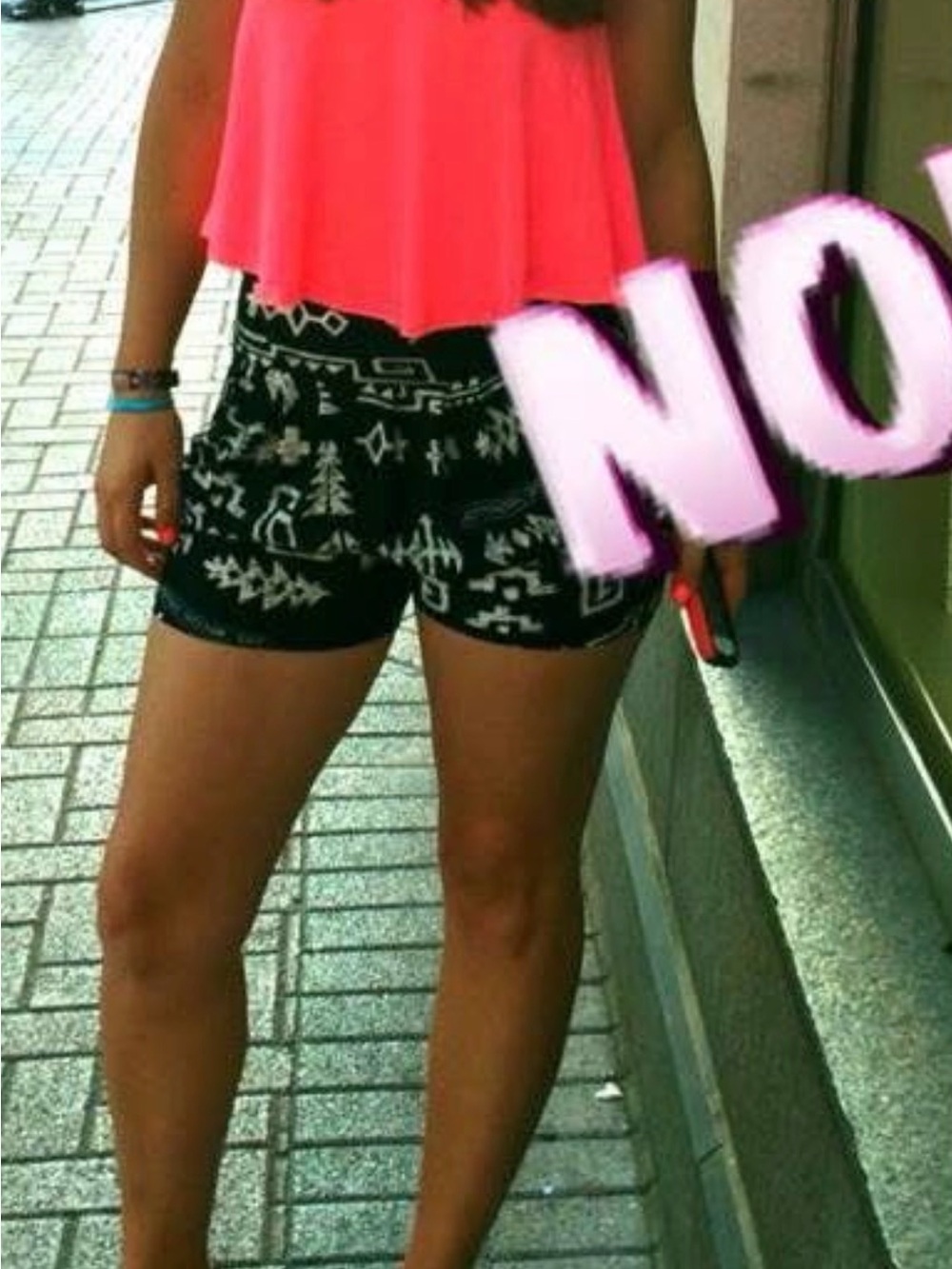 Black Aztec Print Women’s Casual Shorts AND top! FULL OUTFIT INCLUDED